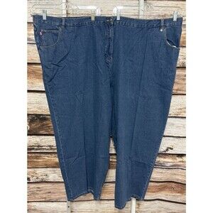 Woman Within Size 44W Blue Jeans New Straight Leg 29” Inseam